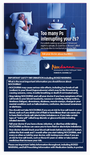 An informative brochure about nocturia due to nocturnal polyuria (NP), and what to expect from NOCDURNA treatment, as well as co-pay and coverage information