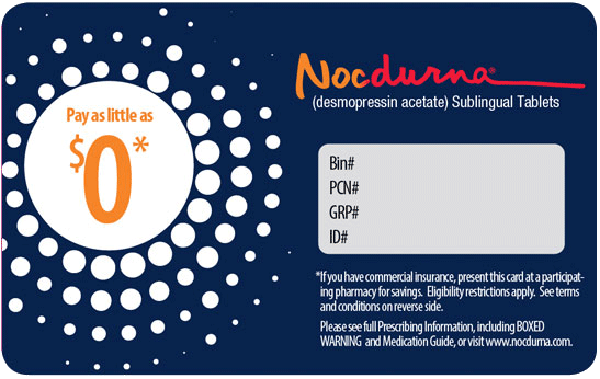 Nocdurna Co-Pay Card